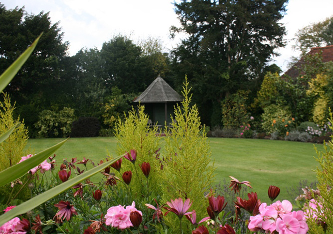 jc landscapes ltd logo featuring an elegant font and a tree silhouette representing landscaping services and garden design expertise